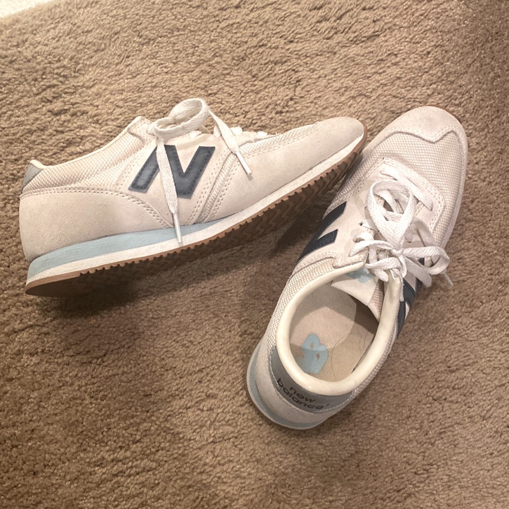 Size 7 New Balance x J. Crew limited edition cream/mint/navy